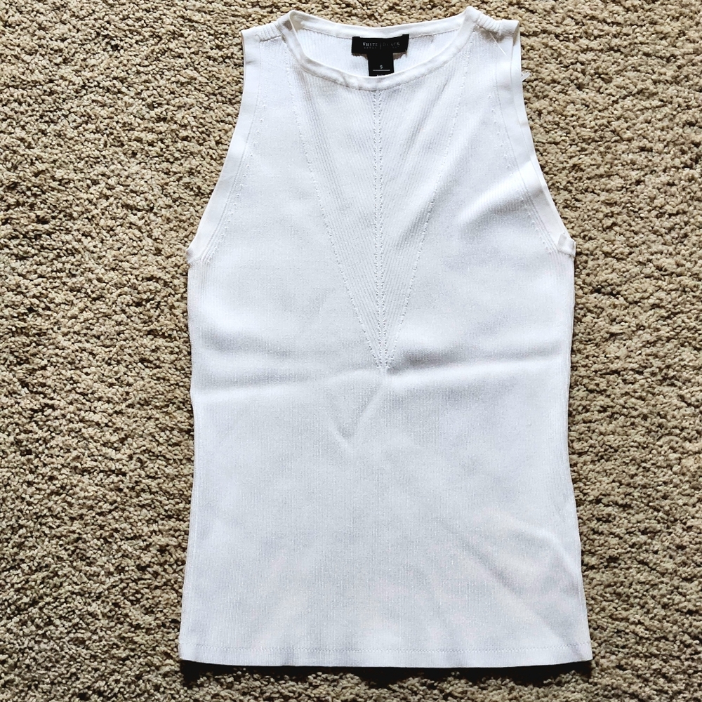NWOT White House Black Market Sweater Tank Size Small Color white - Picture 8 of 13